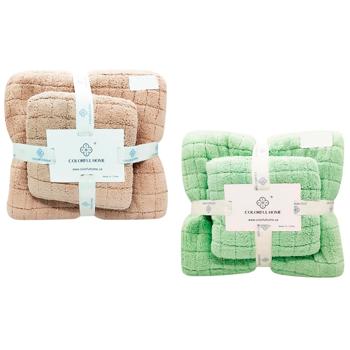 Colorful Home Towel Stripe/Pattern 70*140cm - buy, prices for Vostorg - photo 1