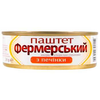 Паштет Онисс Фермерський печінковий 240г - купити, ціни на Cупермаркет "Харків" - фото 2