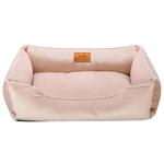 Harley and Cho Dreamer Velur Pudra Pet Bed 70x50cm Powder