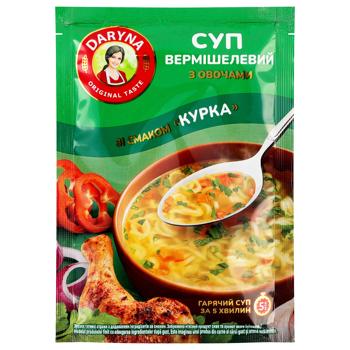 Суп Daryna вермишелевый со вкусом курицы с овощами 18г - купить, цены на Таврия В - фото 1