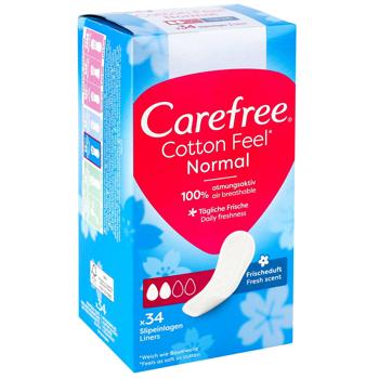 Прокладки щоденнi Carefree Cotton Feel Fresh 34шт - купити, ціни на ULTRAMARKET - фото 3