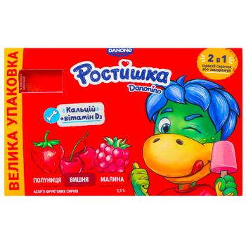 Rostishka Fruit Assorted Сottage Сheese  2.5% 6*50g - buy, prices for - photo 3