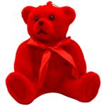 Прикраса ялинкова Bona Di Ведмедик 12см червоний