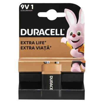 Батарейка Duracell Basic 9V 1шт - купити, ціни на МегаМаркет - фото 1