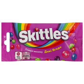 Драже Skittles Дикі ягоди жувальні в різнокольоровій цукровій оболонці 38г - купити, ціни на КОСМОС - фото 1