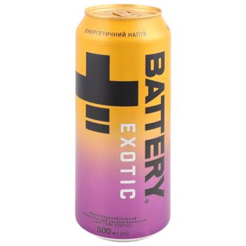 Напій енергетичний Battery Exotic безалкогольний сильногазований 0,5л - купити, ціни на Епіцентр FOOD - фото 2