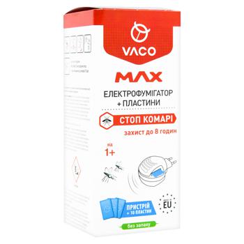 Электрофумигатор Vaco Max с пластинами от комаров 10шт - купить, цены на METRO - фото 2