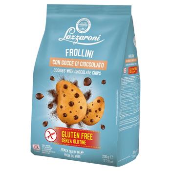 Печ. Lazzaroni 200г безглютенове з шок. крихтою, (Італія) - купить, цены на КОСМОС - фото 1