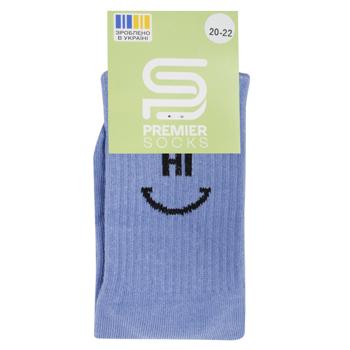 Шкарпетки дитячі Premier Socks Hi-Bye високі р.16-22 джинс