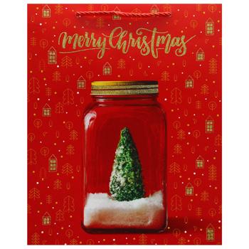 Пакет паперовий Angel Gifts Новорічний 26*32*10см - купити, ціни на За Раз - фото 2