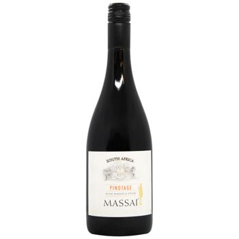 Massai Pinotage Red Dry Wine 14.5% 0.75l - buy, prices for MegaMarket - photo 1