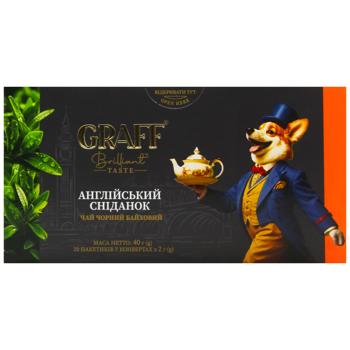 Чай чорний Graff English Breakfast 2г*20шт - купити, ціни на Епіцентр FOOD - фото 3
