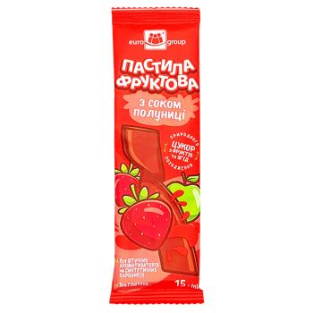 Eurogroup Pastille with Strawberry Juice 15g - buy, prices for Tavria V - photo 1