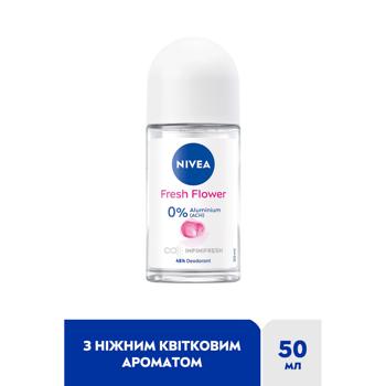 Дезодорант кульковий Nivea Свіжість квітки 50мл - купити, ціни на - фото 3
