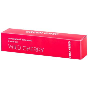 Green Chef Wild Cherry Chocolate Bar with Cherries 45g - buy, prices for COSMOS - photo 1