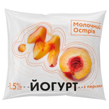Molochniy Ostriv Yogurt with Peach 1.5% 400g
