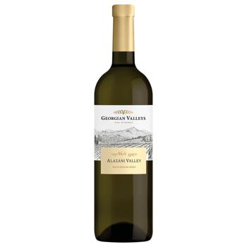 Georgian Valleys Alazani Valley White Semi-Sweet Wine 12% 0.75l - buy, prices for ULTRAMARKET - photo 1