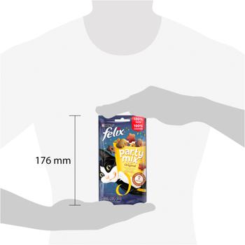 Ласощі для котів Felix Party Mix Original з куркою, печінкою та індичкою 60г - купити, ціни на MasterZoo - фото 3