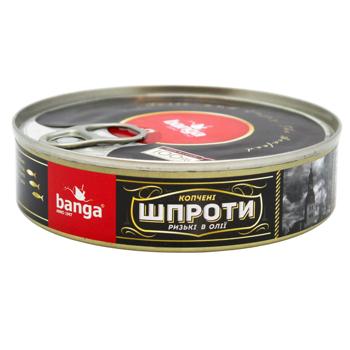 Шпроты Banga в масле 160г - купить, цены на МегаМаркет - фото 1