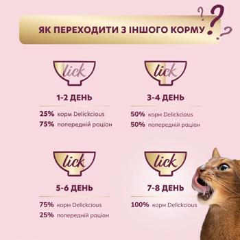 Корм вологий Delickcious Смужки з лососем та сиром для котів 85г - купити, ціни на MasterZoo - фото 3