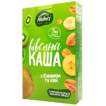 Каша овсяная Holm's с бананом и киви 200г - купить, цены на Cупермаркет "Харьков" - фото 1