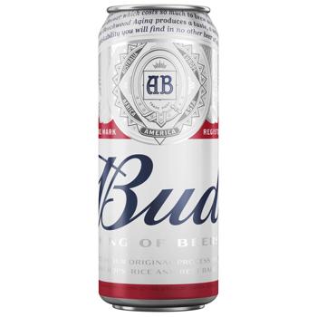 Пиво Bud свiтле 5% 0,5л - купити, ціни на КОСМОС - фото 1