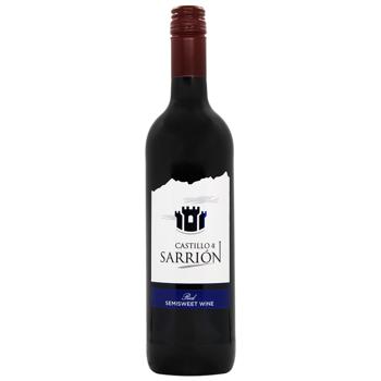 Вино Vinos & Bodegas Castillo de Sarrion червоне напівсолодке 11% 0,75л - купити, ціни на МегаМаркет - фото 1