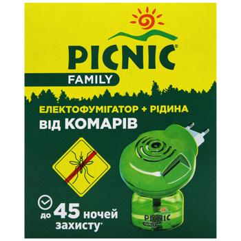 Електрофумігатор Picnic family від комарів 45ночей 30мл - купити, ціни на - фото 2