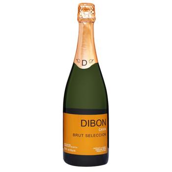 Вино игристое Dibon Brut Reserva Cava белое брют 11,5% 0,75л - купить, цены на NOVUS - фото 1