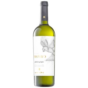 Shabo Pinot Gririo White Dry Wine 12% 0.75l - buy, prices for ULTRAMARKET - photo 1