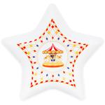 Блюдо порцелянове у формі зірки 23*23*2.8см Зимова казка K132 BONADI 1 шт