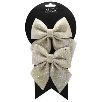 Бант декоративний Mica Decorations 2шт*13см перламутр - купить, цены на МегаМаркет - фото 1