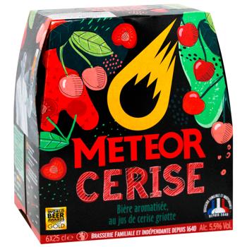 Meteor Cerise Pack Light Unfiltered Beer 5.5% 6pcs*250ml - buy, prices for WINETIME - photo 3