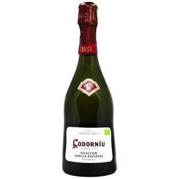Вино игристое Codorniu Seleccion Raventos белое брют 11,5% 0,75л