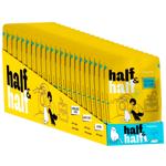 Упаковка вологого корму для котів Half&Half Adult 22 шт х 100 г - лосось