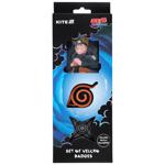 Набор бейджей Kite Naruto Shippuden на липучке 3шт