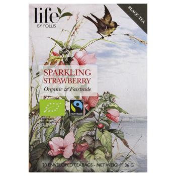 Life by Follis Organic Strawberry-Сhampagne Black Tea 1.7g*20pcs - buy, prices for ULTRAMARKET - photo 3