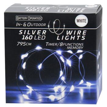 Garland on Batteries with 160 LEDs 810cm Cold White - buy, prices for COSMOS - photo 1