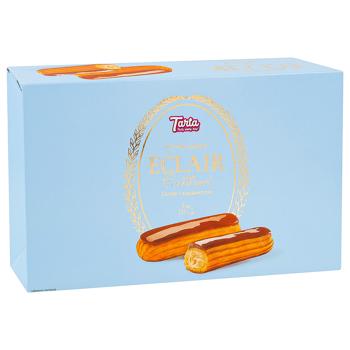 Пирожные Tarta Эклер с карамелью заварные 250г - купить, цены на Таврия В - фото 1