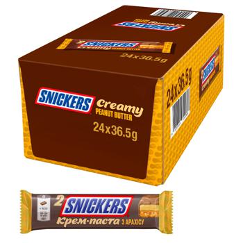 Батончик Snickers Creamy Peanut Butter с арахисовым маслом 36,5г - купить, цены на Таврия В - фото 2