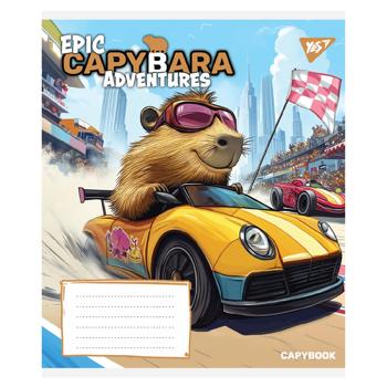 Тетрадь Yes Epic Capybara косая линия 12 листов в ассортименте - купить, цены на - фото 5