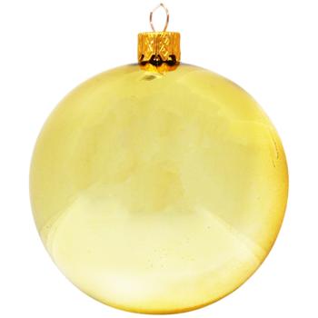 Shiny/Matte Gold Christmas Tree Ball 8cm in assortment - buy, prices for - photo 3
