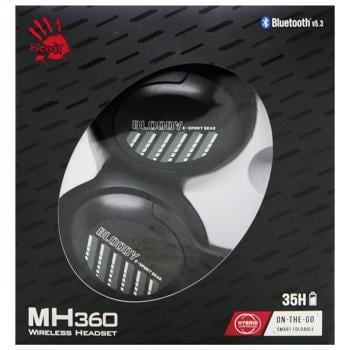 Навушники A4Tech Bloody MH360 Black бездротові - купити, ціни на Auchan - фото 3