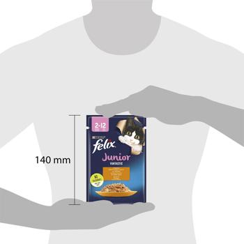 Корм влажный Felix Fantastic Junior с курицей для котят 85г - купить, цены на КОСМОС - фото 2