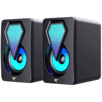 Havit mini PRO Gaming Speakers USB 2.0 RGB Black HV-SK210 - buy, prices for Auchan - photo 2