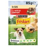 Корм вологий Friskies з яловичиною та картоплею для собак 85г