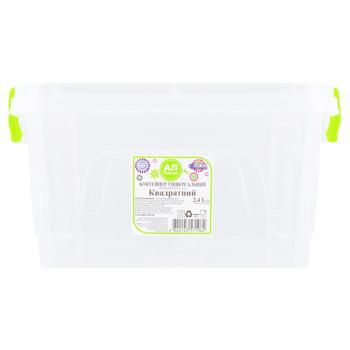 Контейнер Ал-Пластик універсальний квадратний 2,4л - купити, ціни на Таврія В - фото 1