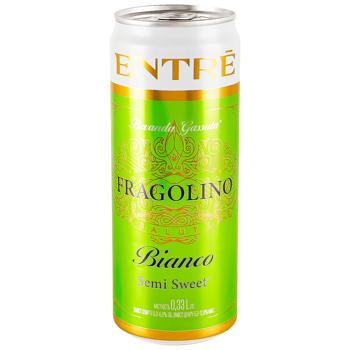 Entre Fragolino Salute Bianco White Semi-sweet Sparkling Wine 6-6.9% 0.33l - buy, prices for Biotus - photo 1