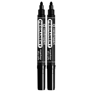 Centropen Permanent Dry Safe Black Marker 2pcs - buy, prices for METRO - photo 2