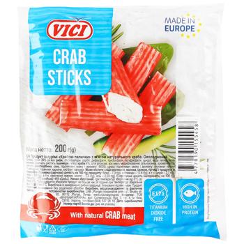Vici Crab Sticks with Natural Crab Meat 200g - buy, prices for Epicentr FOOD - photo 1